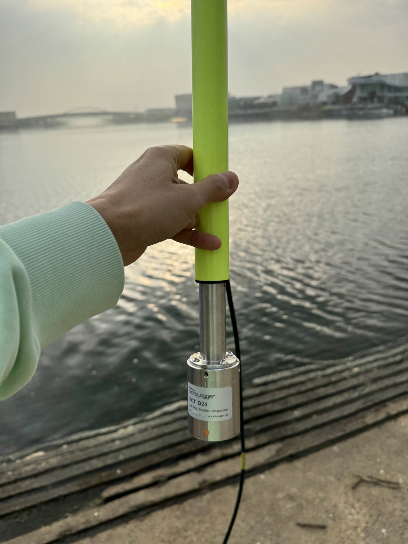 Pole-Mounted Echosounder Echologger ECT D24SSP